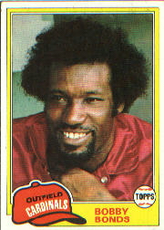 1981 Topps Baseball Cards      635     Bobby Bonds